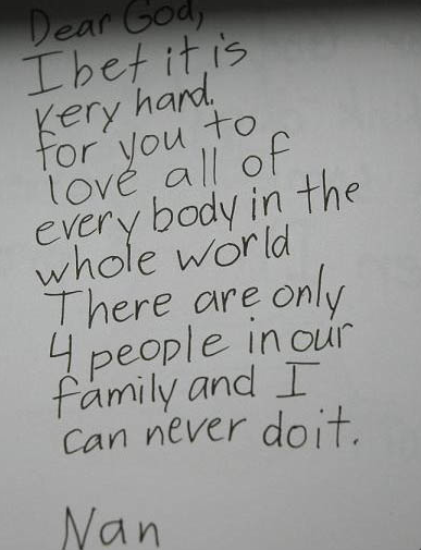 Children Write Letters to God